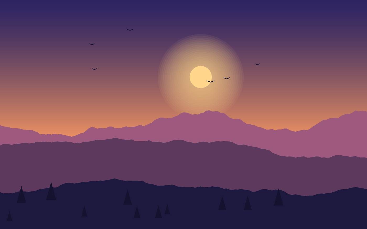 Landschaftsillustration