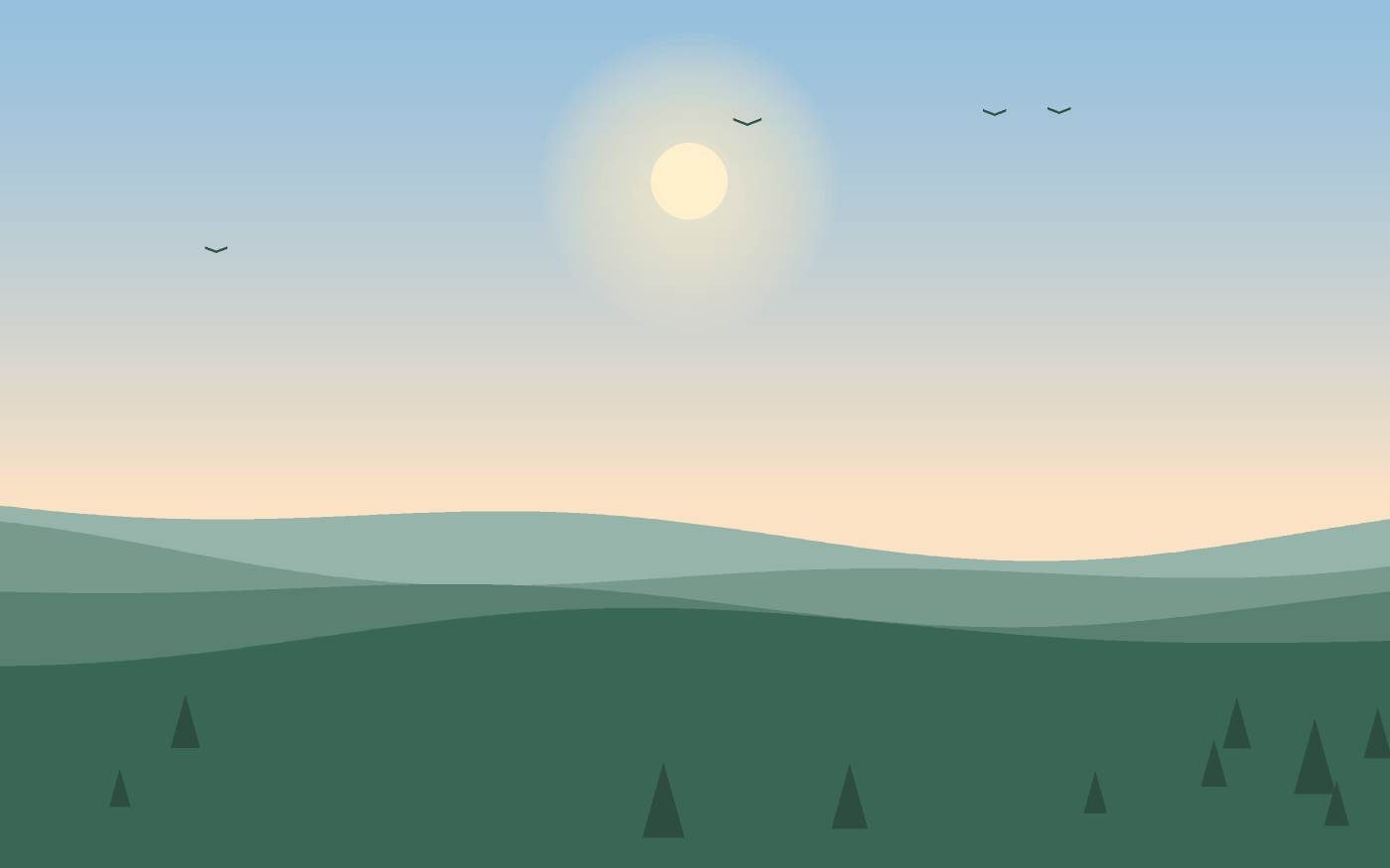 Landschaftsillustration