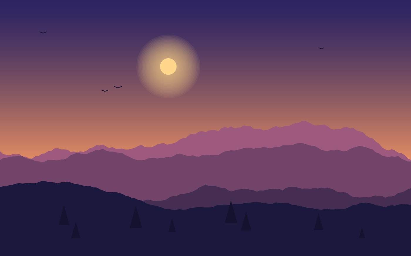 Ilustrace krajiny