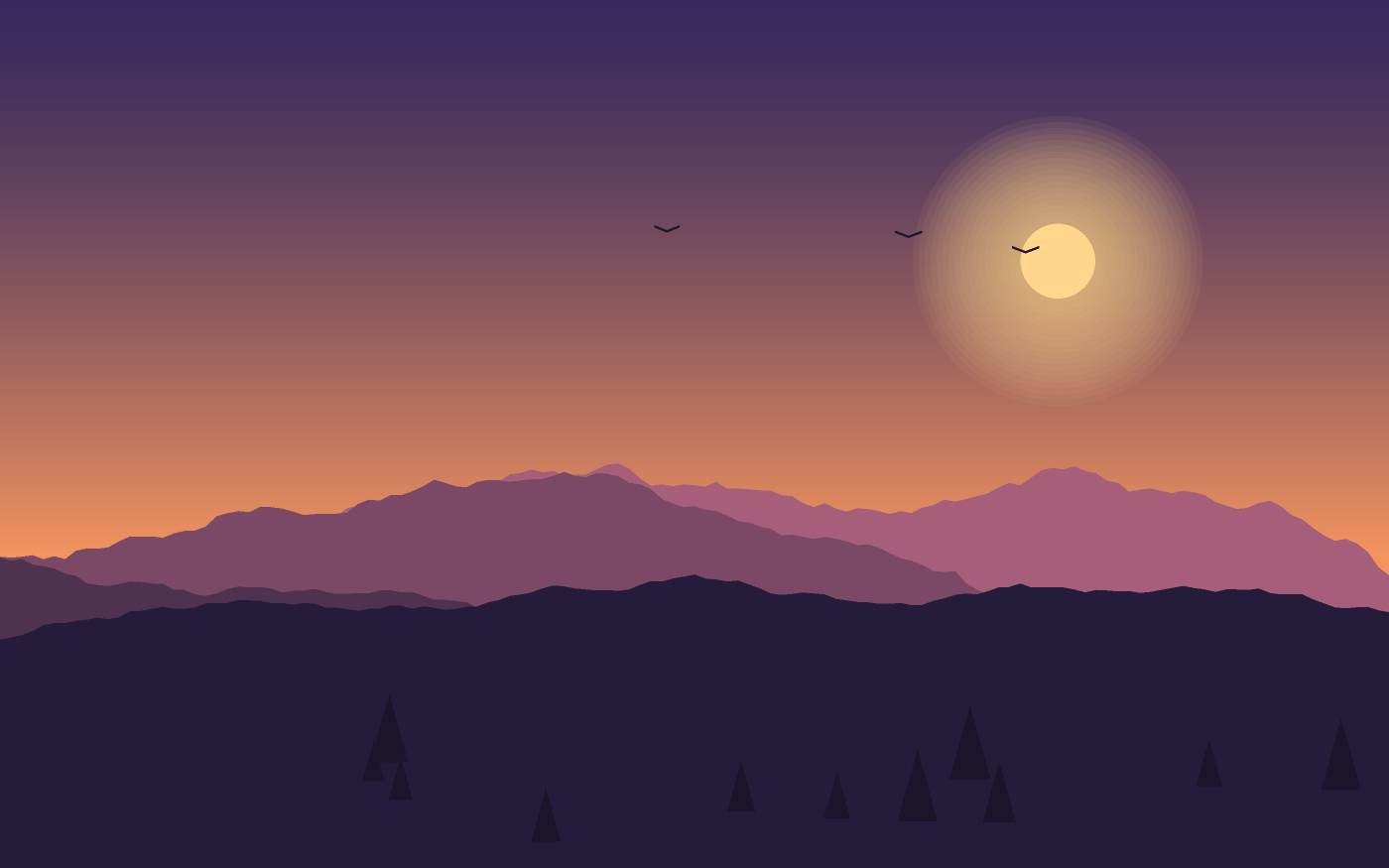 Ilustración de un paisaje
