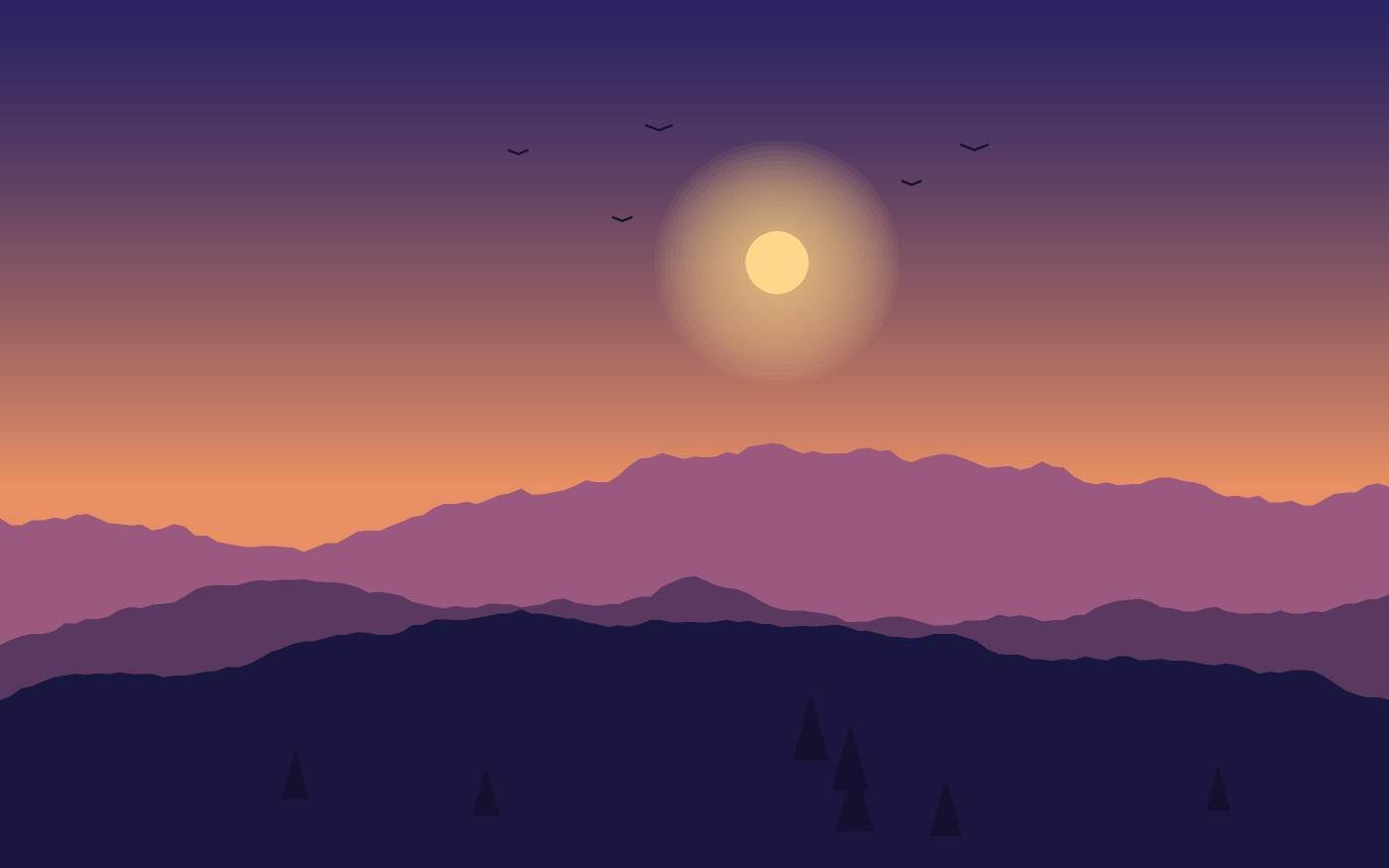 Landschapsillustratie