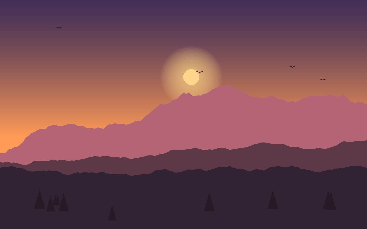 Landschapsillustratie